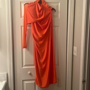Classy Orange Elegant Dress